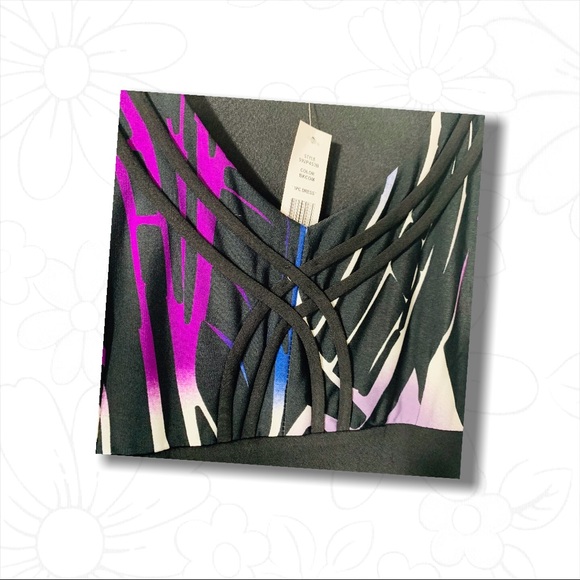 Glamour Multi Color Tiger Print Dress - Sz 16 - Picture 11 of 15